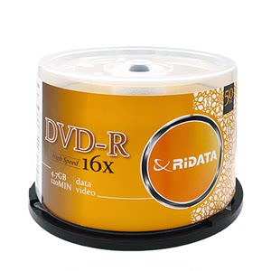 铼德RITEK档案数据dvd光盘dvd-r刻录光碟片dvd+r刻录盘空白光盘4.7G8.5G刻录E时代dvd空光盘dvd空盘碟50片装