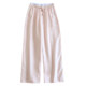 ຜ້າຝ້າຍບໍລິສຸດຄູ່ຜົວເມຍ striped pants ບ້ານບາງ
