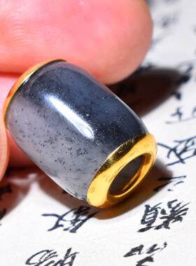 新疆的猫JJ073006 3.9克，糯黑白分明美如画青花籽料勒子