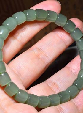 新疆的猫JJ010507 24.0克冰透凝膏油脂状冒油老坑冰晴直切手链