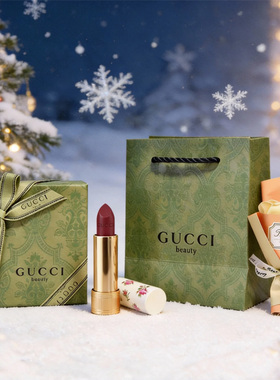【圣诞礼物】Gucci古驰经典倾色口红干花礼盒系列套装