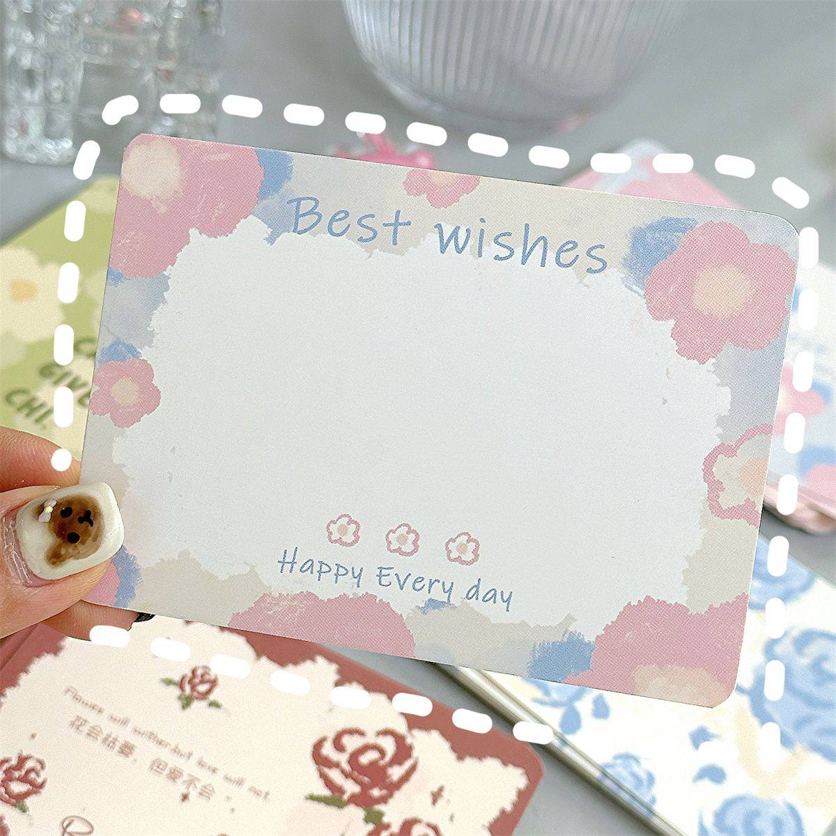 原创ins系列花语贺卡留言卡高颜值高级感生日祝福硬卡纪念礼物,淘宝优惠券,粉丝福利购,淘宝优惠卷