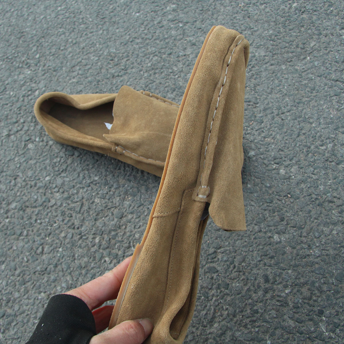 1.22品男士低帮一脚蹬反毛皮休闲平底套脚男鞋,淘宝优惠券,粉丝福利购,淘宝优惠卷