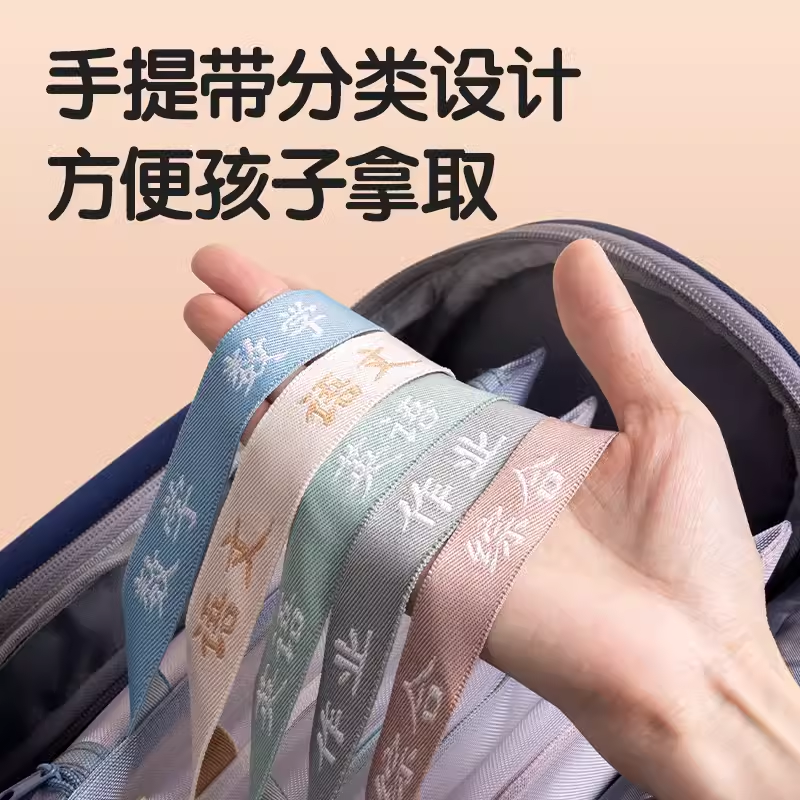 得力科目袋分类a4文件袋大容量书本课本分科作业袋透明网纱资料袋 - 图2