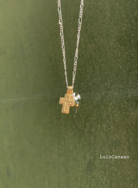 沙金素银子母链女原创设计锁骨链