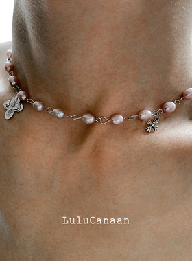 珍珠锁骨链男女欧美ins原创设计