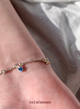 女纯银锆石甜美梦幻小众原创手链