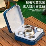 Ароматизированный чай, чайный сервиз, комплект для домашнего использования для путешествий, портативный металлический заварочный чайник, дорожная чайная чашка для кемпинга