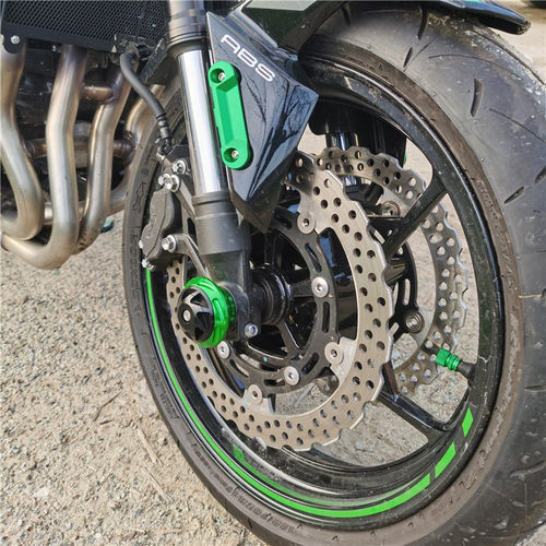 适用川崎Z800 Z1000R NINJA650 Z650 Z900 10-23年改装前轮防摔球 - 图0