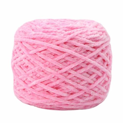 三股中粗雪尼尔金丝绒光泽绒毛线团冰条线围巾线勾鞋钩玩偶坐垫团 - 图3