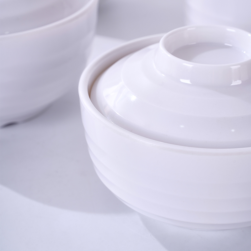 扬格汤盅炖盅炖罐碗炖汤创意小蒸密胺仿瓷快餐功夫餐具白色玉瓷 - 图2