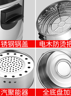 商用定时超大容量包机馒头电蒸锅