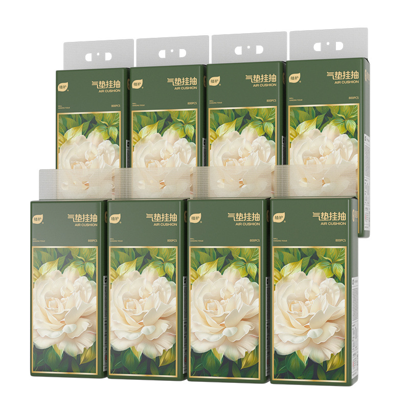 植护抽纸悬挂式家用实惠装整箱竹浆本色纸家用厕所纸大包卫生纸巾 - 图3