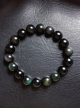 黑曜石手链男女金曜石