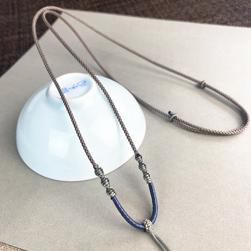 手工编织吊坠挂绳女细款简约红绳项链绳翡翠和田玉可调节挂件绳男,淘宝优惠券,粉丝福利购,淘宝优惠卷