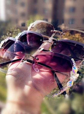 墨镜时尚风水钻防辐射户外太阳镜