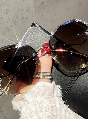 2021新款跨境太阳镜女防晒大脸