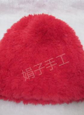 纯手工编织帽子加厚护耳可爱