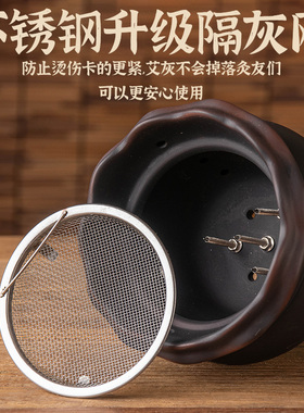 红砭石火龙罐中医专用陶瓷艾灸