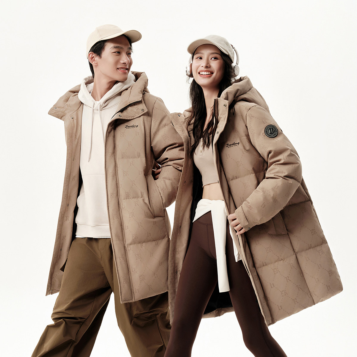 波司登2025冬季新款男经典休闲羽绒服宽松面包服时尚中长款保暖