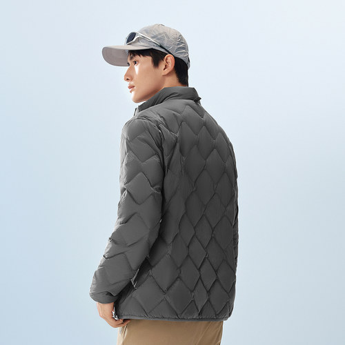 【90鹅绒】波司登新款羽绒服男士短款立领轻薄保暖百搭外套情侣 - 图1