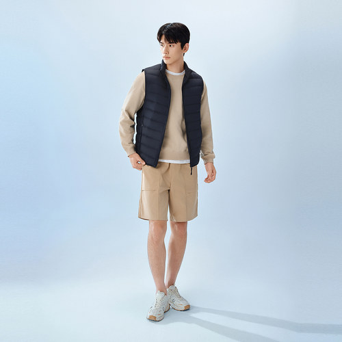 波司登26新款羽绒马甲男士短款立领轻薄保暖羽绒服内胆户外90羽绒 - 图2