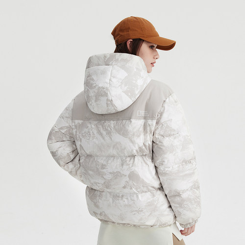 波司登新款羽绒服女短款男女同款时尚运动连帽百搭保暖面包服 - 图2