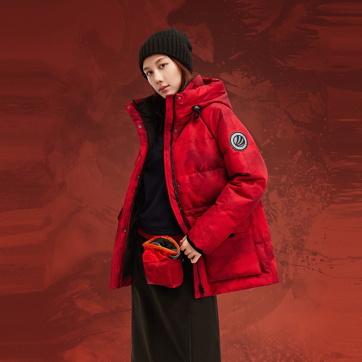 新年联名波司登冬季新品户外极寒收腰显瘦保暖鹅绒羽绒服女士