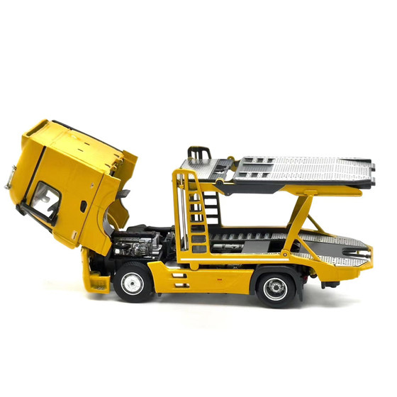 Microshadow Mercedes-Benz Actros double-decker transport trailer model