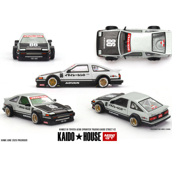 Kaido MINIGT 1 64 Toyota AE86 Sprinter Trueno Street V2 alloy car model