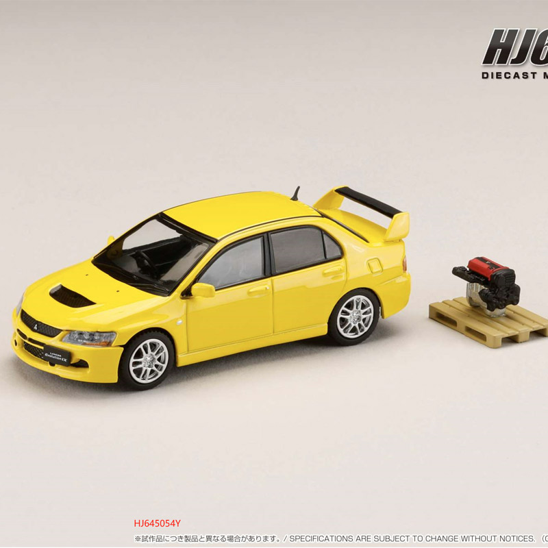 三菱蓝瑟Lancer GSR EVO 7 8 9代 HJ 1:64 赠发动机 合金汽车模型 - 图2