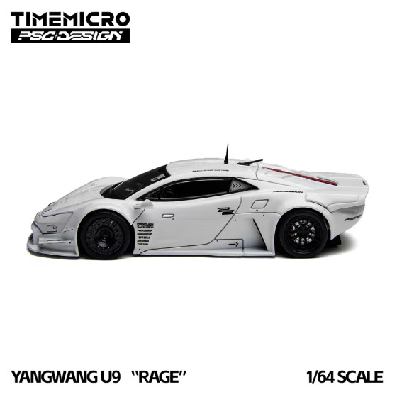 TM PSC 1 64 BYD looks up to U9 RAGE joint car exhibition model alloy car model collection black and white