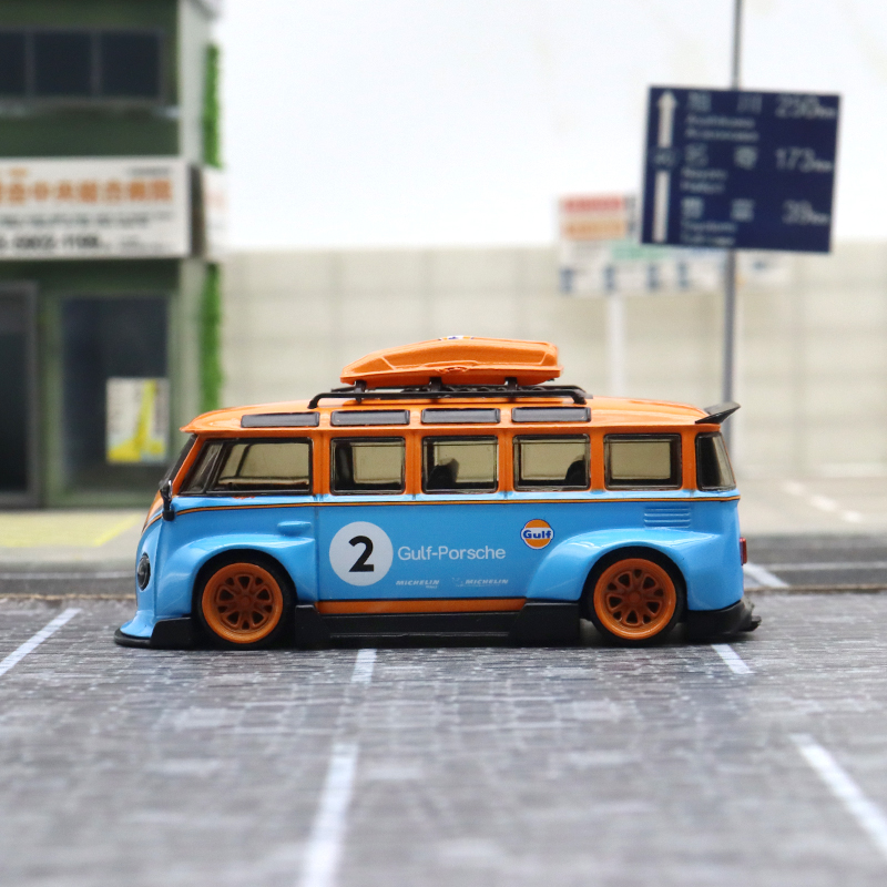 大众VW T1巴士 IM 1:64面包车Kombi海湾乐福门仿真合金汽车模型-图1