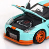 Nissan GTR R35 car model Oldtime 1 64 Nissan LB wide body modified alloy full car model