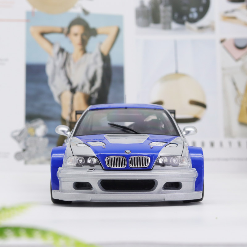 DCM 1:18极品飞车BMW GTR宝马M3 E46合金全开仿真汽车模型-图1