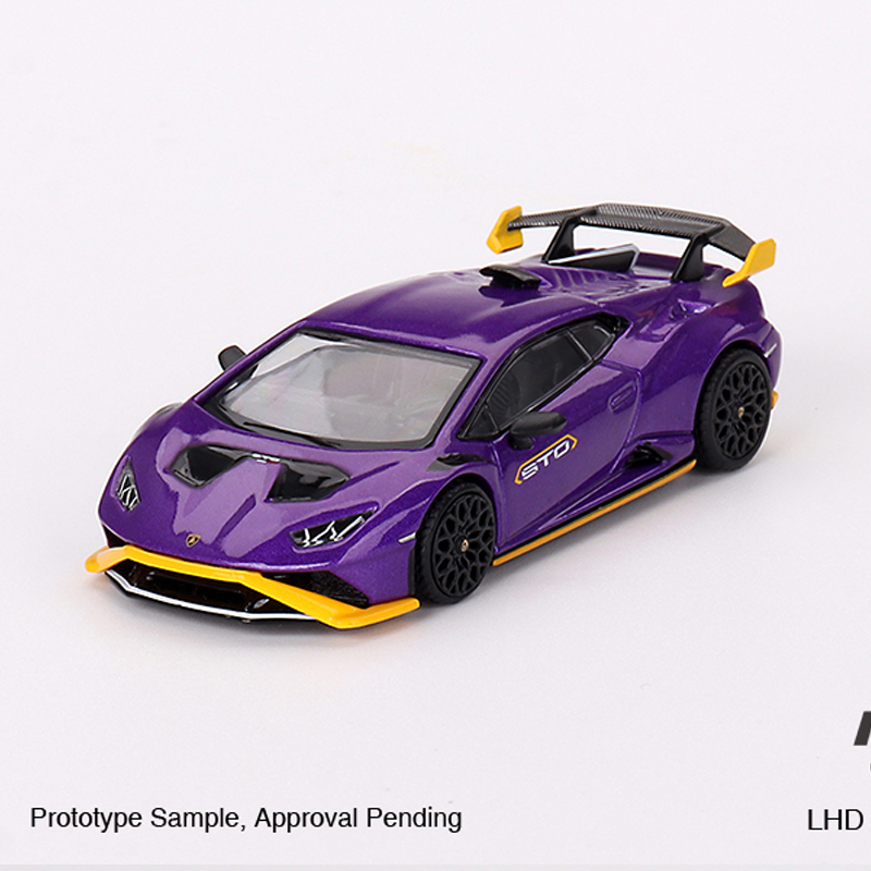 MINIGT 1:64 兰博基尼Huracán STO Viola 小牛 仿真合金汽车收藏 - 图0