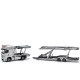 Microshadow Mercedes-Benz Actros double-decker transport trailer model