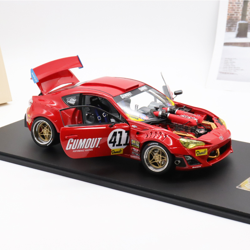 丰田4586GT漂移赛车DCN原厂1:18 Toyota GT4586仿真合金汽车模型-图0