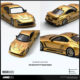 INNO 1 64 Toyota Supra A80 Top Secret modified V12 alloy car model collection gold