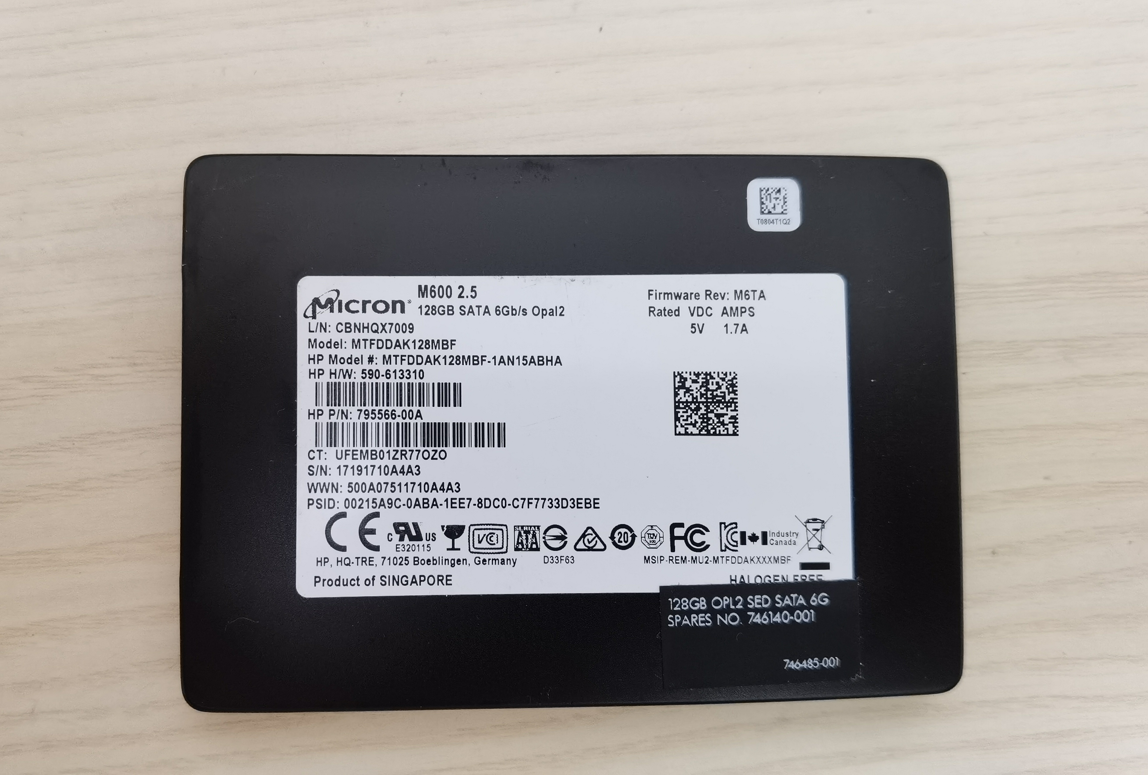 CRUCIAL/镁光 M600 128G 256G sata固态硬盘SSD 2.5寸台式MLC颗粒 - 图1