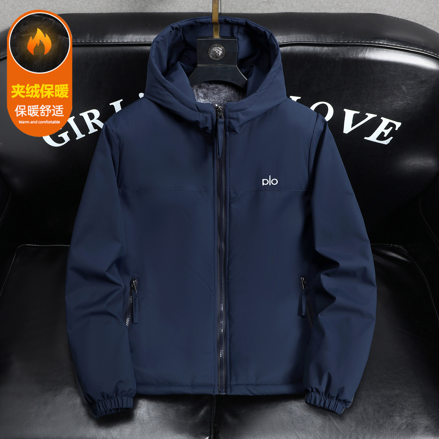 冬季加绒薄棉服外套男加厚保暖大码休闲连帽二棉冲锋衣夹克棉袄潮,淘宝优惠券,粉丝福利购,淘宝优惠卷