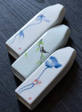 新中式陶瓷花插家用手绘花瓶