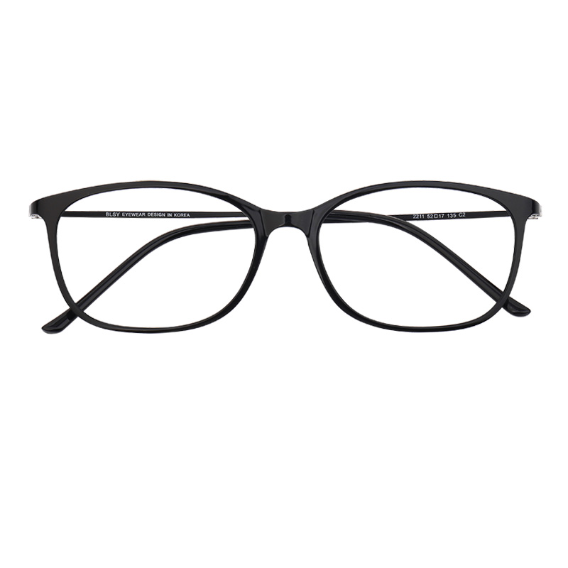 韩国超轻塑钢钨钛近视光学眼镜框 复古文艺方框全框镜架潮人男女 - 图2