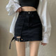 ກະໂປງ denim ທີ່ມີໄຂມັນຂະຫນາດໃຫຍ່ບໍ່ສະຫມໍ່າສະເຫມີ
