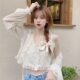 ອອກແບບ niche strappy versatility cardigan ຄໍ V slim