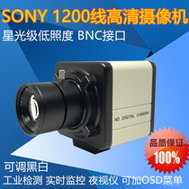 Device CCD Industrial Camera HD 1200 Line Starlight Level Camera Night Vision Visual Camera BNC Interface