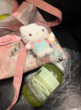 抱kitty挂件可爱猫毛绒公仔书包包挂饰钥匙扣