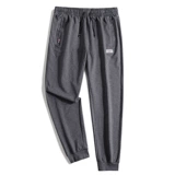 Мужские хлопковые осенние штаны, трендовые трикотажные демисезонные повседневные брюки, оверсайз, свободный крой