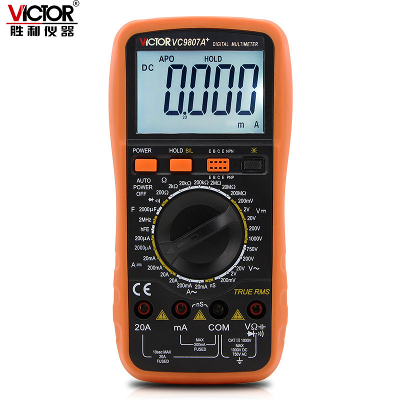 vc9807a+四位半电导/电容/频率 胜利万用表