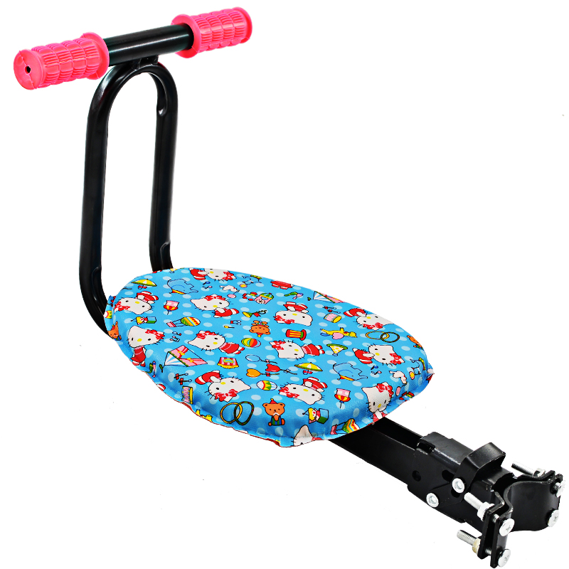 儿童自行车前置座椅可折叠座山地车单车前坐小宝宝电动车安全座椅 - 图3